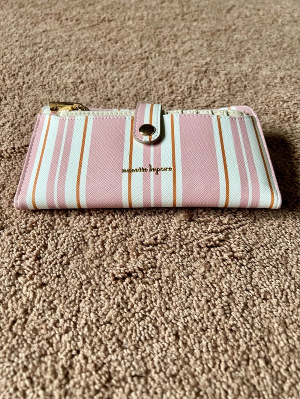 nanette lepore Pink Stripe Wallet with Card Holder - Picture 5 of 15
